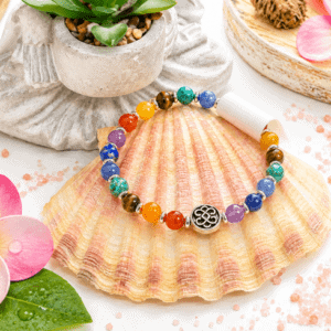 Bracelet pierres naturelles lithothérapie 7 chakras