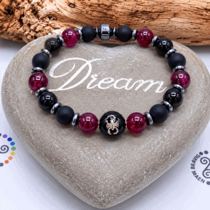 Bracelet Astrologique Scorpion Homme en Pierres Naturelles