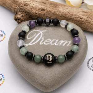 Bracelet Astrologique Vierge Homme en Pierres Naturelles