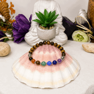 Bracelet 7 Chakras 6 mm Élastique – Harmonie et équilibre intérieur