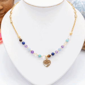 Collier chemin de vie version doré en 6 mm