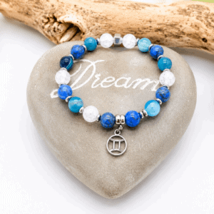 Bracelet Astrologique Gémeaux en Pierres Naturelles