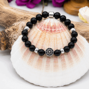 Bracelet Tourmaline Noire 8 mm – Protection et stabilité intérieure