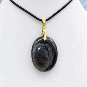 Pendentif Pierre de Lune Noire – Intuition et harmonie intérieure