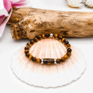 Bracelet Œil de Tigre 6 mm élastique – Élégance et protection naturelle