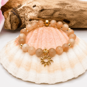 Bracelet Pierre de Soleil 8 mm élastique – Énergie solaire et confiance en soi