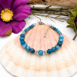 Bracelet apatite hyperémotivité & timidité – Pierres naturelles Bretagne