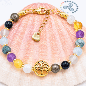 Bracelet chemin de vie format gourmette personnalisé