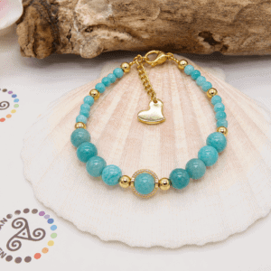 Bracelet Amazonite Gourmette 4 mm 6 mm – Apaisement et Équilibre