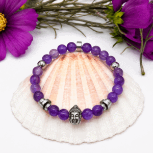 Bracelet Améthyste 8 mm – Sérénité et apaisement intérieur