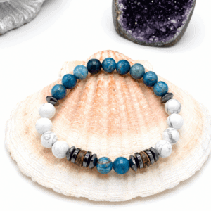 Bracelet apatite howlite perte de poids – Régulation & apaisement naturel
