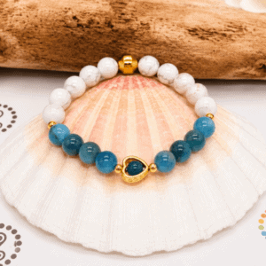 Bracelet Perte de Poids Apatite et Howlite – Motivation Durable