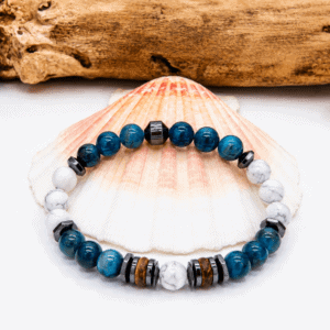 Bracelet Perte de Poids Apatite et Howlite – Motivation