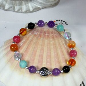 Bracelet chemin de vie personnalisé – perles 8 mm sur élastique