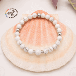 Bracelet Apaisement & Sérénité – Howlite 6 mm