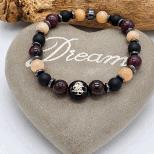 Bracelet Astrologique Lion en Pierres Naturelles