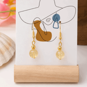 Boucles d'Oreilles en Citrine