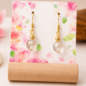 Boucles d'oreilles en Aqua Aura