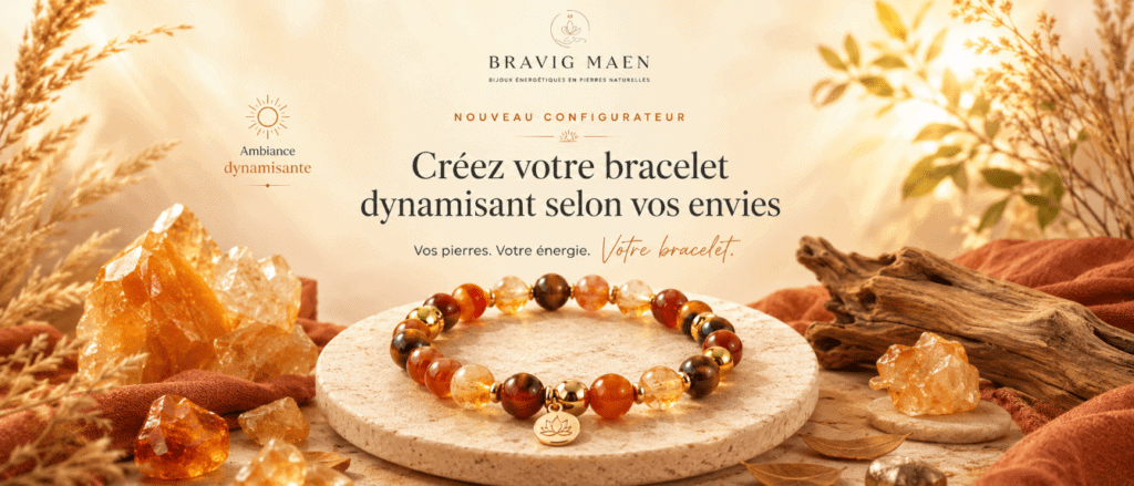 Configurateur en ligne pour créer un bracelet dynamisant personnalisé en pierres naturelles