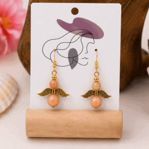 Boucles d'oreilles en Pierre de Soleil