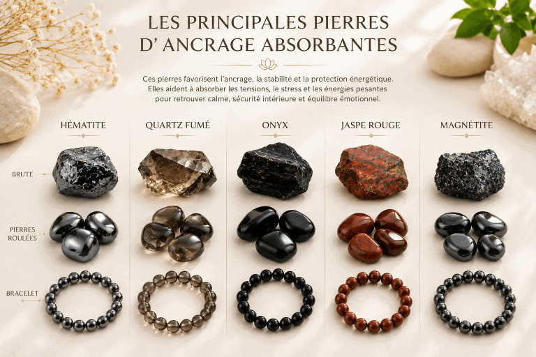 les principales pierers d'ancrage