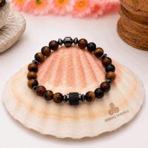 Bracelet de protection 3 yeux Oeil de faucon & oeil de taureau & Oeil de tigre