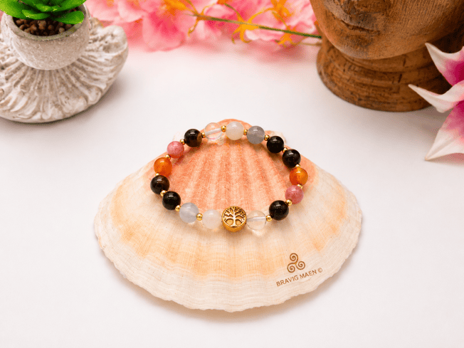 Bracelet Chemin de Vie personnalisé en pierres naturelles – création Emelyne - créateur Breton