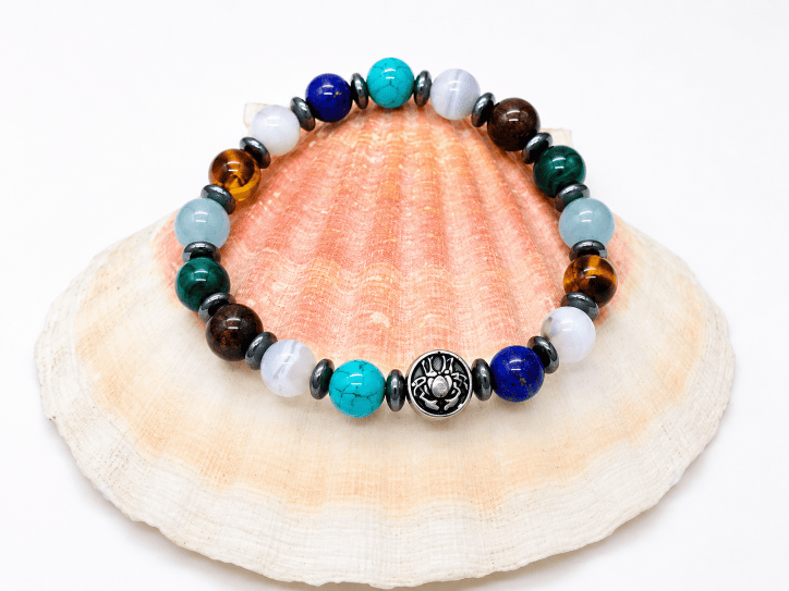 Bracelet Chemin de Vie personnalisé en pierres naturelles – création Romain
