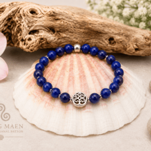 Bracelet en lapis lazuli création Bravig maen