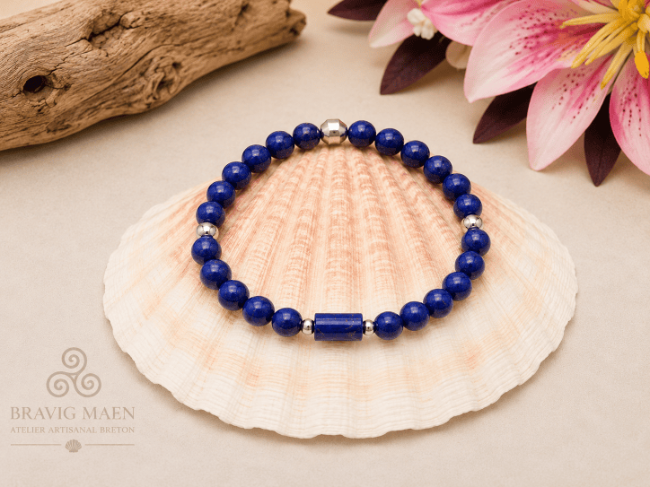 Lapis Lazuli 6 mm création bravig Maen