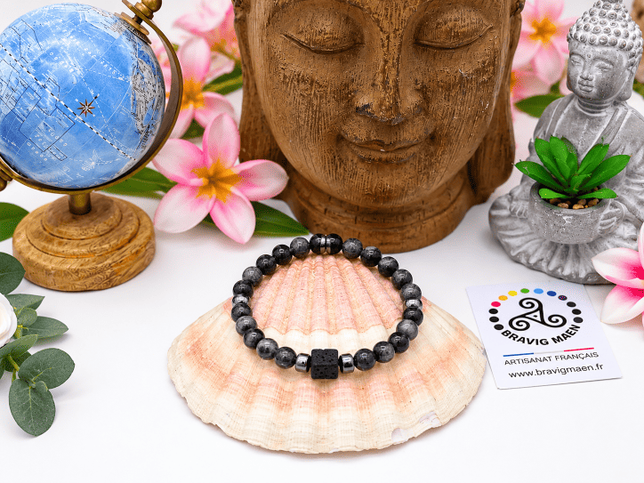 Bracelet Larvikite