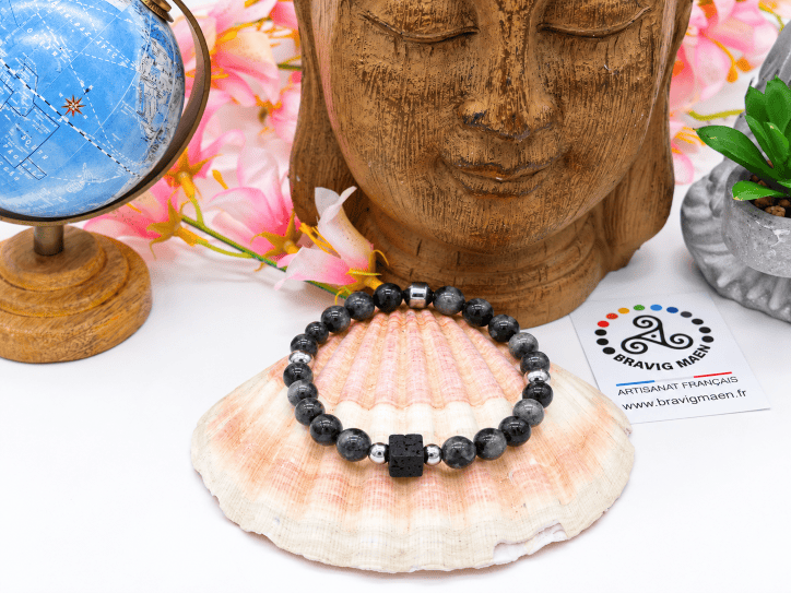 Bracelet Larvikite